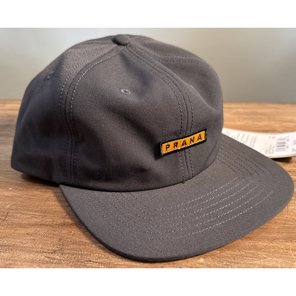 prAna Gazin Patch Hat Performance Woven Charcoal Prana Unisex O/S UFP 50+ Rated